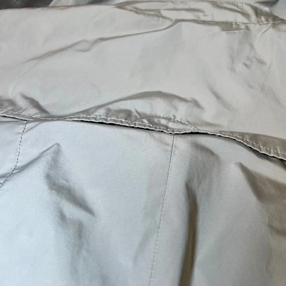 Banana Republic Womens Size XS Petites Trench Coat Champagne Belted Jacket - Picture 13 of 16